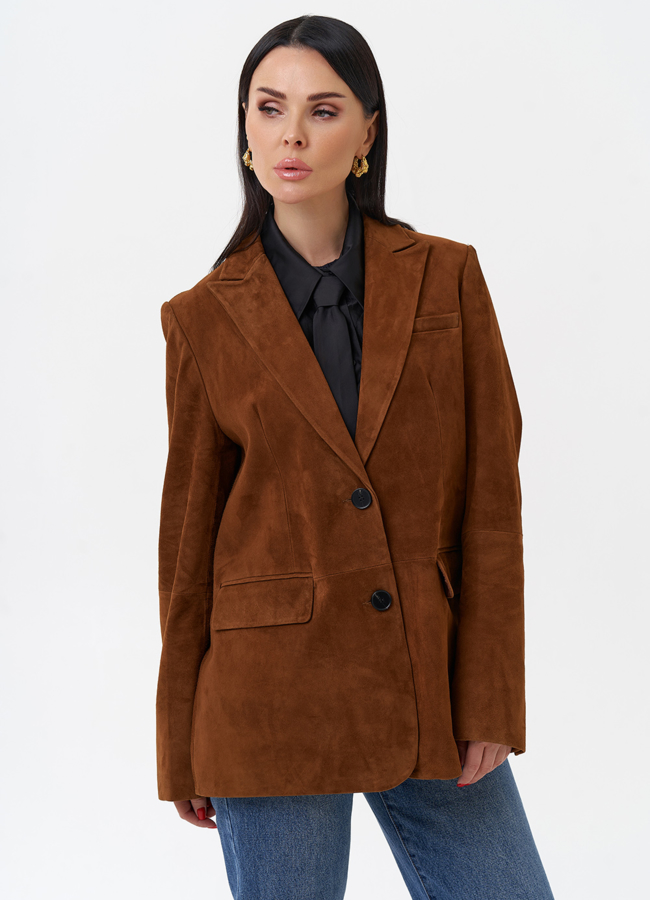 Женский замшевый жакет модель № 29925 в кредит