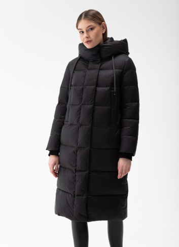 Пуховик женский с капюшоном 