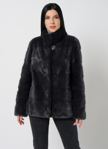 Куртка из норки в сером цвете Куртка из норки в сером цвете