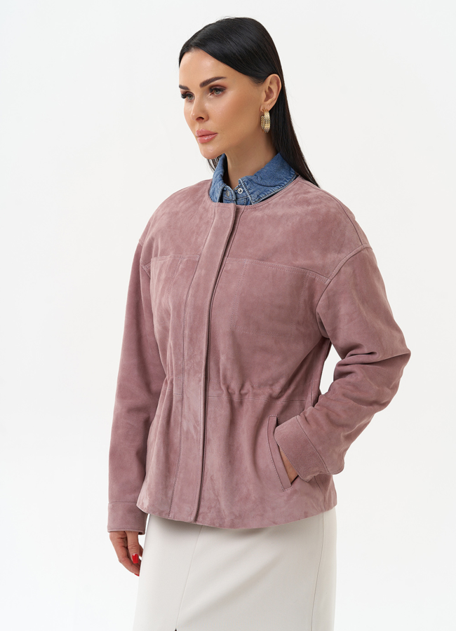 Куртка из натуральной замши  модель № 30094 универмаг малина