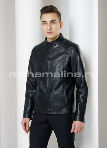 Куртка из эко кожи на молнии