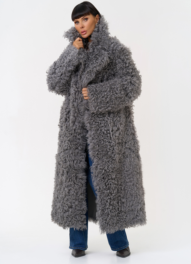 Женская двухсторонняя дубленка с английским воротником модель № 31631 универмаг малина