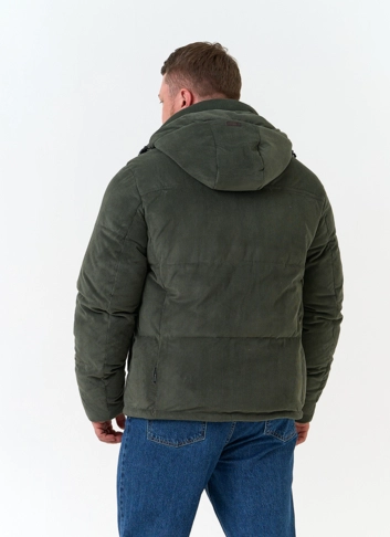Мужской пуховик с капюшоном фото