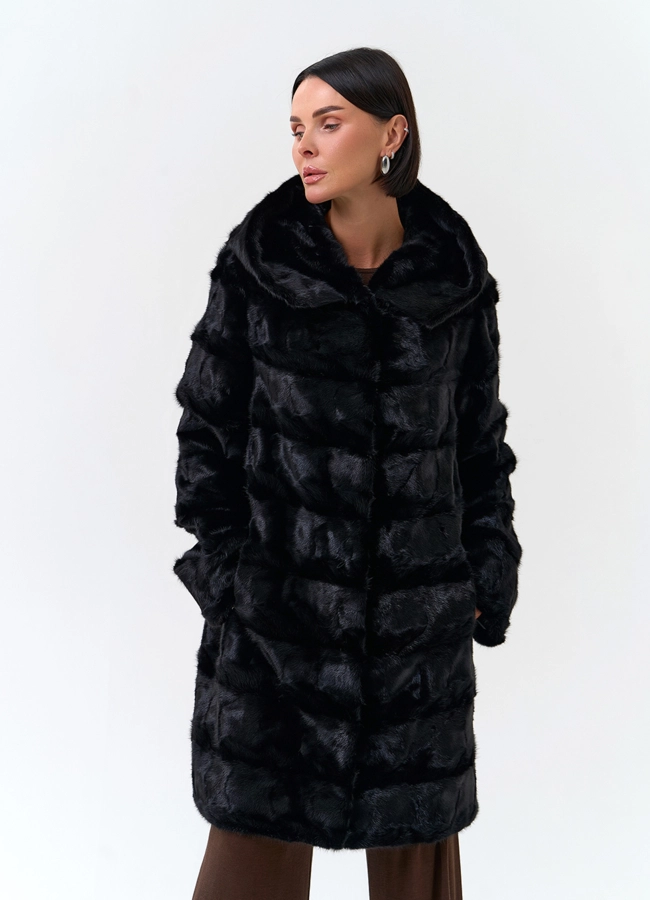 Шуба из меха норки модель № 34053 универмаг малина фото